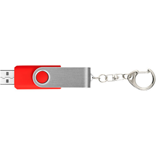 Rotate Mit Schlüsselanhänger USB-Stick , hellrot MB , 32 GB , Kunststoff, Aluminium MB , 5,80cm x 1,90cm x 1,00cm (Länge x Höhe x Breite), Bild 5