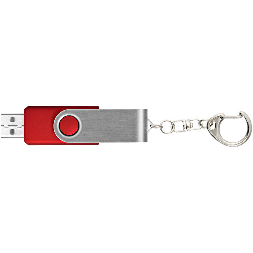 Rotate Mit Schlüsselanhänger USB-Stick , rot MB , 8 GB , Kunststoff, Aluminium MB , 5,80cm x 1,90cm x 1,00cm (Länge x Höhe x Breite), Bild 5