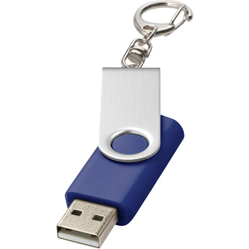 Rotate Mit Schlüsselanhänger USB-Stick , blau MB , 32 GB , Kunststoff, Aluminium MB , 5,80cm x 1,90cm x 1,00cm (Länge x Höhe x Breite), Bild 1