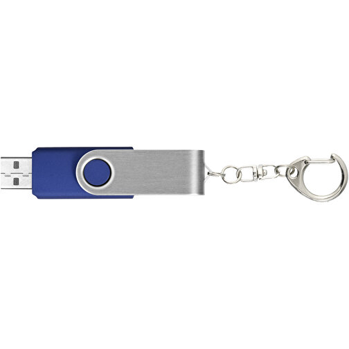 Rotate Mit Schlüsselanhänger USB-Stick , blau MB , 32 GB , Kunststoff, Aluminium MB , 5,80cm x 1,90cm x 1,00cm (Länge x Höhe x Breite), Bild 4