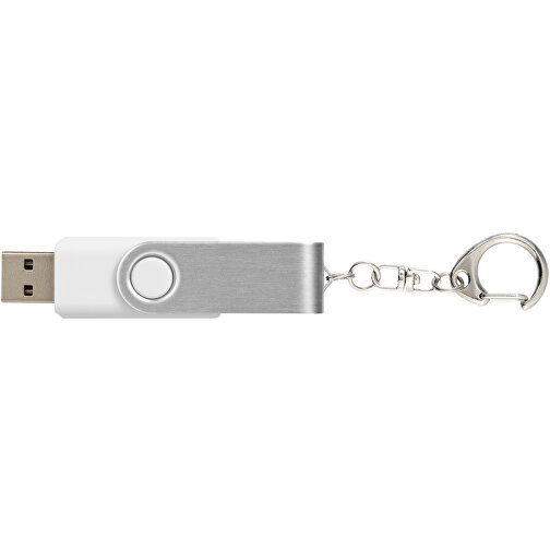 Rotate Mit Schlüsselanhänger USB-Stick , weiß MB , 32 GB , Kunststoff, Aluminium MB , 5,80cm x 1,90cm x 1,00cm (Länge x Höhe x Breite), Bild 6