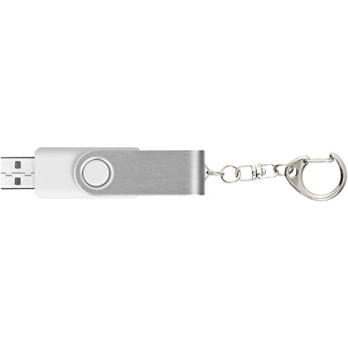 Rotate Mit Schlüsselanhänger USB-Stick , weiß MB , 32 GB , Kunststoff, Aluminium MB , 5,80cm x 1,90cm x 1,00cm (Länge x Höhe x Breite), Bild 9