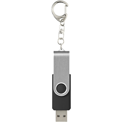 Rotate Mit Schlüsselanhänger USB-Stick , schwarz MB , 2 GB , Kunststoff, Aluminium MB , 5,80cm x 1,90cm x 1,00cm (Länge x Höhe x Breite), Bild 3