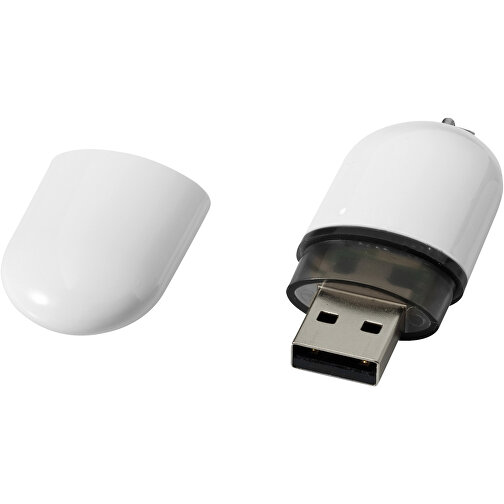 USB-Stick Business , weiß MB , 16 GB , Kunststoff, Aluminium MB , 6,00cm x 2,40cm x 1,20cm (Länge x Höhe x Breite), Bild 1
