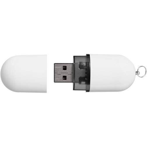 USB-Stick Business , weiss MB , 8 GB , Kunststoff, Aluminium MB , 6,00cm x 2,40cm x 1,20cm (Länge x Höhe x Breite), Bild 5