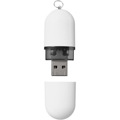 USB-Stick Business , weiß MB , 4 GB , Kunststoff, Aluminium MB , 6,00cm x 2,40cm x 1,20cm (Länge x Höhe x Breite), Bild 3
