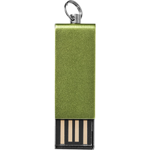 Mini Rotate USB-Stick , grün MB , 4 GB , Aluminium MB , 3,30cm x 1,60cm x 0,60cm (Länge x Höhe x Breite), Bild 3