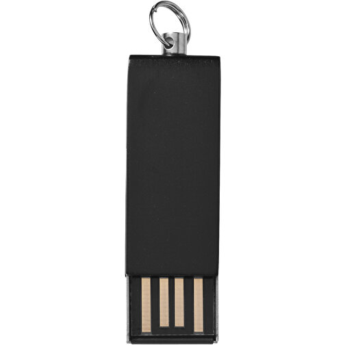 Mini Rotate USB-Stick , schwarz MB , 16 GB , Aluminium MB , 3,30cm x 1,60cm x 0,60cm (Länge x Höhe x Breite), Bild 3