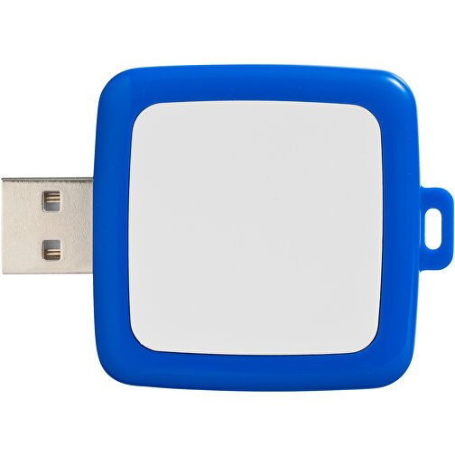 Rotating Square USB-Stick , blau MB , 8 GB , Kunststoff MB , 4,40cm x 4,00cm x 1,00cm (Länge x Höhe x Breite), Bild 5