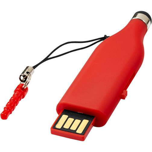 Stylus USB-Stick , rot MB , 2 GB , Kunststoff MB , 6,90cm x 2,00cm x 0,80cm (Länge x Höhe x Breite), Bild 1