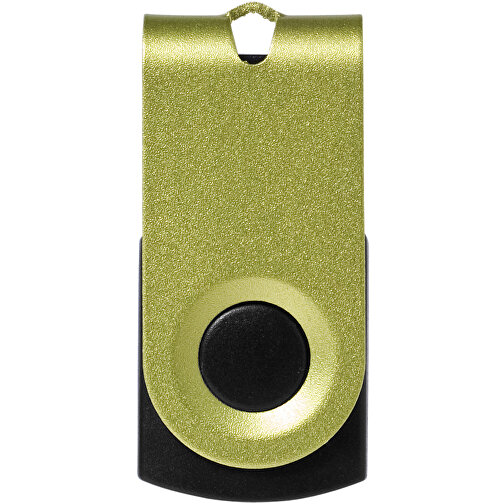 Mini USB-Stick , apfelgrün MB , 16 GB , Aluminium MB , 3,20cm x 1,60cm x 1,40cm (Länge x Höhe x Breite), Bild 3