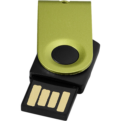 Mini USB-Stick , apfelgrün MB , 2 GB , Aluminium MB , 3,20cm x 1,60cm x 1,40cm (Länge x Höhe x Breite), Bild 1