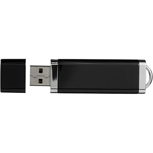 Flat USB-Stick , schwarz MB , 32 GB , Kunststoff MB , 7,40cm x 2,10cm x 0,70cm (Länge x Höhe x Breite), Bild 4