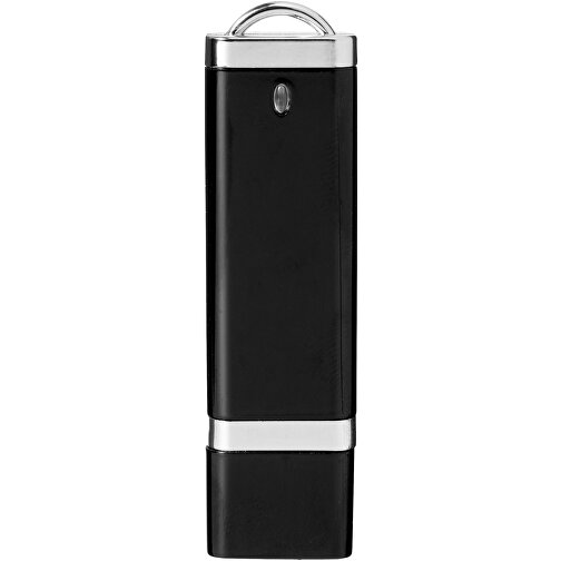 Flat USB-Stick , schwarz MB , 16 GB , Kunststoff MB , 7,40cm x 2,10cm x 0,70cm (Länge x Höhe x Breite), Bild 5
