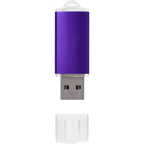 Silicon Valley USB-Stick , lila MB , 32 GB , Kunststoff, Aluminium MB , 5,30cm x 1,70cm x 0,80cm (Länge x Höhe x Breite), Bild 3