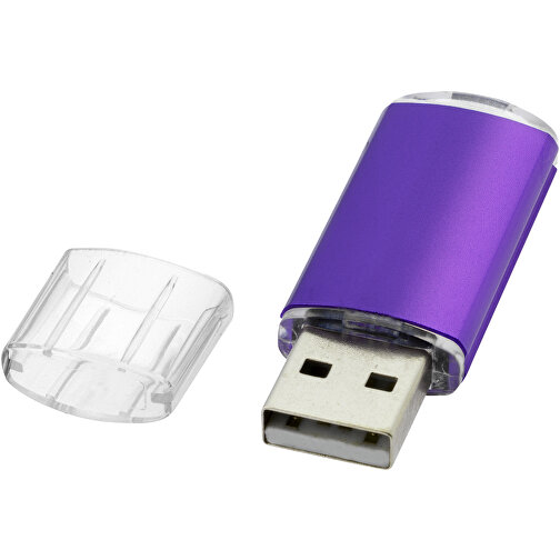 Silicon Valley USB-Stick , lila MB , 1 GB , Kunststoff, Aluminium MB , 5,30cm x 1,70cm x 0,80cm (Länge x Höhe x Breite), Bild 1