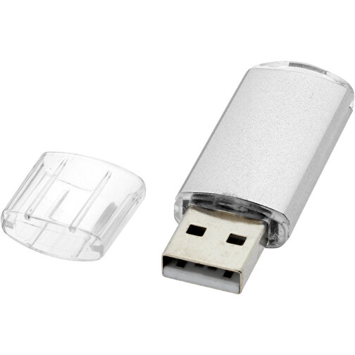 Silicon Valley USB-Stick , silber MB , 16 GB , Kunststoff, Aluminium MB , 5,30cm x 1,70cm x 0,80cm (Länge x Höhe x Breite), Bild 1