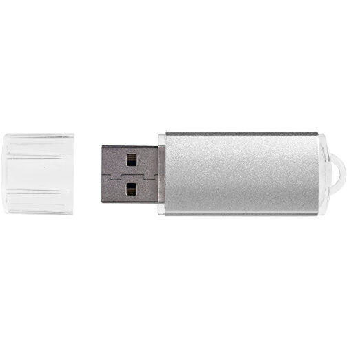 Silicon Valley USB-Stick , silber MB , 8 GB , Kunststoff, Aluminium MB , 5,30cm x 1,70cm x 0,80cm (Länge x Höhe x Breite), Bild 4