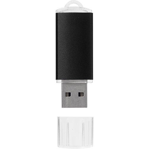 Silicon Valley USB-Stick , schwarz MB , 4 GB , Kunststoff, Aluminium MB , 5,30cm x 1,70cm x 0,80cm (Länge x Höhe x Breite), Bild 3