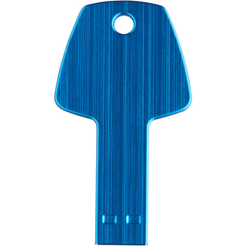 USB-Stick Schlüssel , hellblau MB , 32 GB , Aluminium MB , 5,70cm x 3,20cm x 0,30cm (Länge x Höhe x Breite), Bild 4
