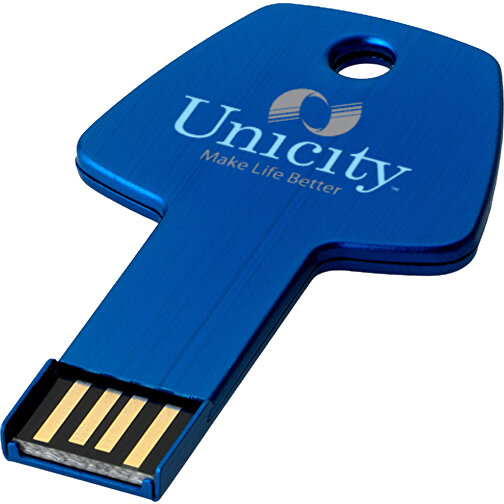 USB-Stick Schlüssel , navy MB , 1 GB , Aluminium MB , 5,70cm x 3,20cm x 0,30cm (Länge x Höhe x Breite), Bild 2