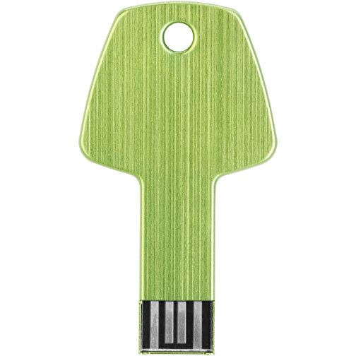 USB-Stick Schlüssel , grün MB , 16 GB , Aluminium MB , 5,70cm x 3,20cm x 0,30cm (Länge x Höhe x Breite), Bild 8