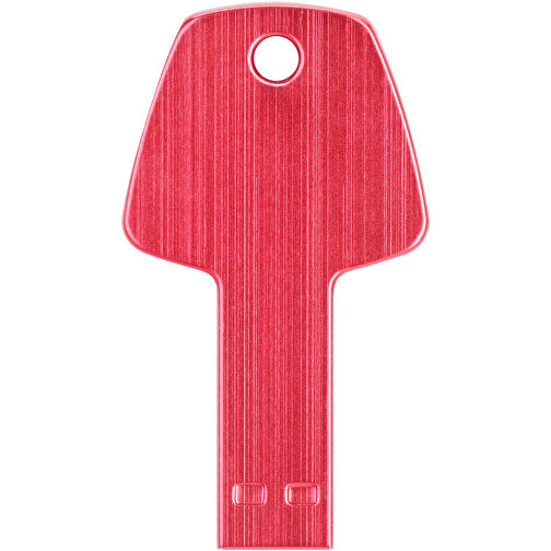 USB-Stick Schlüssel , rot MB , 8 GB , Aluminium MB , 5,70cm x 3,20cm x 0,30cm (Länge x Höhe x Breite), Bild 5