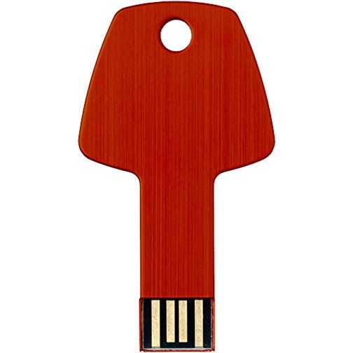 USB-Stick Schlüssel , rot MB , 4 GB , Aluminium MB , 5,70cm x 3,20cm x 0,30cm (Länge x Höhe x Breite), Bild 3