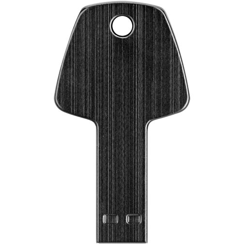 USB-Stick Schlüssel , schwarz MB , 16 GB , Aluminium MB , 5,70cm x 3,20cm x 0,30cm (Länge x Höhe x Breite), Bild 7