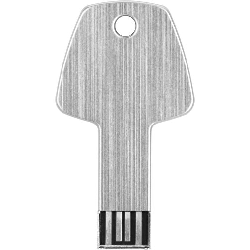 USB-Stick Schlüssel , silber MB , 16 GB , Aluminium MB , 5,70cm x 3,20cm x 0,30cm (Länge x Höhe x Breite), Bild 5