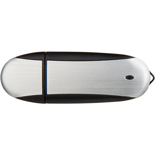Memo USB-Stick , schwarz / silber MB , 8 GB , Kunststoff, Aluminium MB , 6,00cm x 2,40cm x 1,20cm (Länge x Höhe x Breite), Bild 8