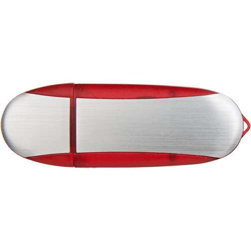 Memo USB-Stick , rot / silber MB , 8 GB , Kunststoff, Aluminium MB , 6,00cm x 2,40cm x 1,20cm (Länge x Höhe x Breite), Bild 7