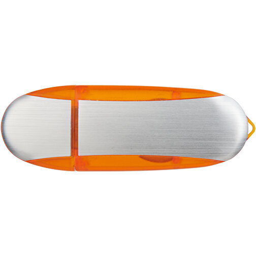 Memo USB-Stick , orange / silber MB , 32 GB , Kunststoff, Aluminium MB , 6,00cm x 2,40cm x 1,20cm (Länge x Höhe x Breite), Bild 7