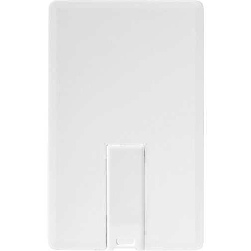 Slim Credit Card USB-Stick , weiß MB , 8 GB , Kunststoff MB , 8,20cm x 5,20cm x 0,30cm (Länge x Höhe x Breite), Bild 4
