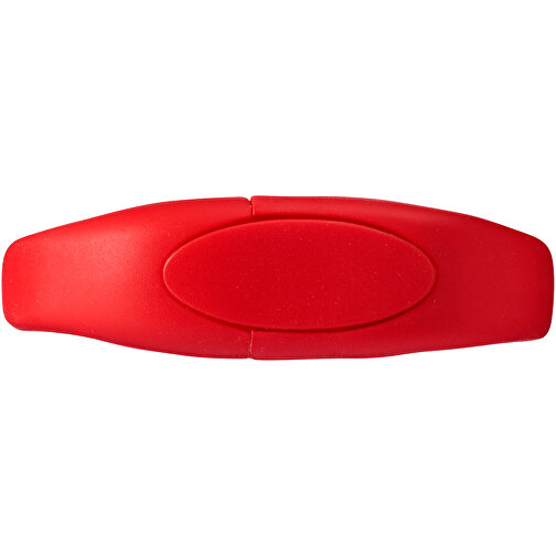 Bracelet USB-Stick , rot MB , 1 GB , Silikon Kunststoff MB , 24,40cm x 2,10cm x 1,10cm (Länge x Höhe x Breite), Bild 5