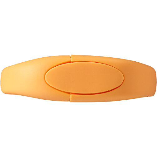 Bracelet USB-Stick , orange MB , 2 GB , Silikon Kunststoff MB , 24,40cm x 2,10cm x 1,10cm (Länge x Höhe x Breite), Bild 5