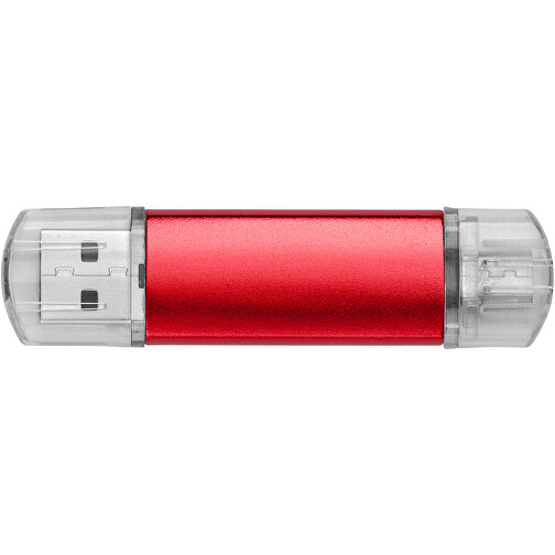 Silicon Valley On-the-Go USB-Stick , rot MB , 32 GB , Aluminium MB , 6,90cm x 1,80cm x 0,70cm (Länge x Höhe x Breite), Bild 4