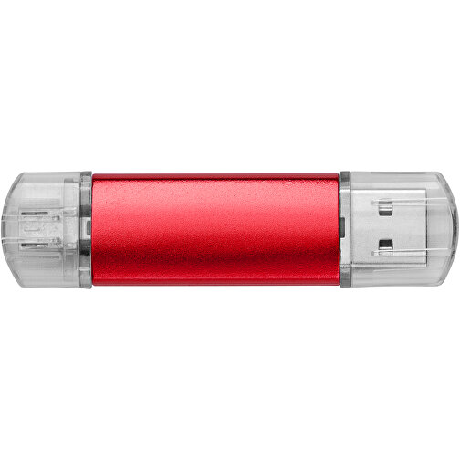Silicon Valley On-the-Go USB-Stick , rot MB , 16 GB , Aluminium MB , 6,90cm x 1,80cm x 0,70cm (Länge x Höhe x Breite), Bild 3