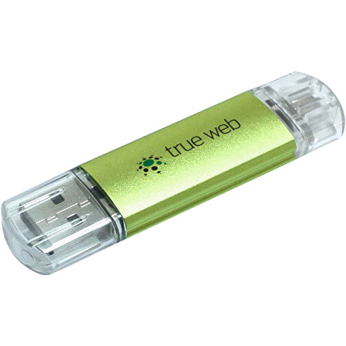 Silicon Valley On-the-Go USB-Stick , grün MB , 8 GB , Aluminium MB , 6,90cm x 1,80cm x 0,70cm (Länge x Höhe x Breite), Bild 2