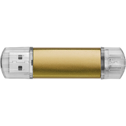 Silicon Valley On-the-Go USB-Stick , gold MB , 32 GB , Aluminium MB , 6,90cm x 1,80cm x 0,70cm (Länge x Höhe x Breite), Bild 3