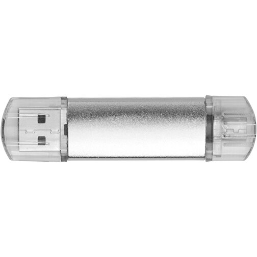 Silicon Valley On-the-Go USB-Stick , silber MB , 2 GB , Aluminium MB , 6,90cm x 1,80cm x 0,70cm (Länge x Höhe x Breite), Bild 4