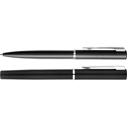 Allure Set Aus Kugelschreiber Und Tintenroller , Waterman, schwarz, Metall, 13,90cm (Länge), Bild 6