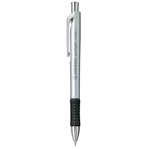 STABILO Concept Spotlight Kugelschreiber , Stabilo, silber, Kunststoff, 14,50cm x 1,40cm x 1,20cm (Länge x Höhe x Breite), Bild 1