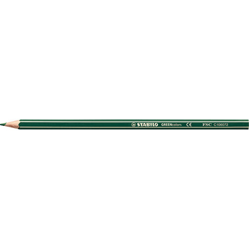 STABILO GREENcolors Farbstift , Stabilo, smaragdgrün, Holz, 17,50cm x 0,70cm x 0,70cm (Länge x Höhe x Breite), Bild 1