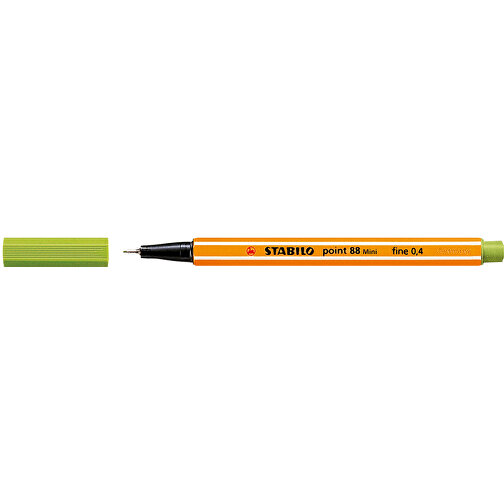 STABILO Point 88 Mini Fineliner , Stabilo, apfelgrün, Kunststoff, 11,80cm x 0,80cm x 0,80cm (Länge x Höhe x Breite), Bild 1
