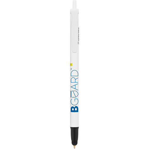 BIC® Clic Stic Stylus BGUARD™ Kugelschreiber , BiC, weiß, Kunststoff, 14,00cm x 1,20cm (Länge x Breite), Bild 1