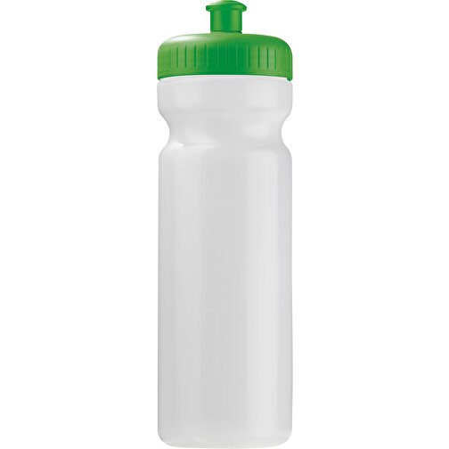 Sportflasche Bio 750ml , transparent grün, Bio PE, 24,80cm (Höhe), Bild 1