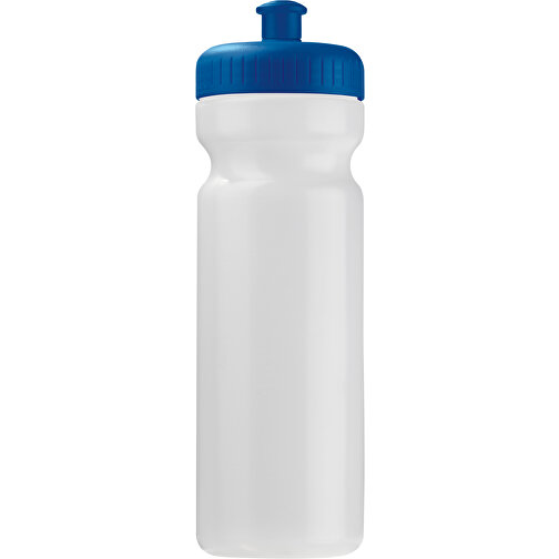 Sportflasche Bio 750ml , transparent blau, Bio PE, 24,80cm (Höhe), Bild 1