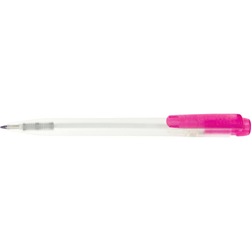 Kugelschreiber Ingeo TM Pen Clear Transparent , mattrosa, PLA, 13,30cm (Länge), Bild 3