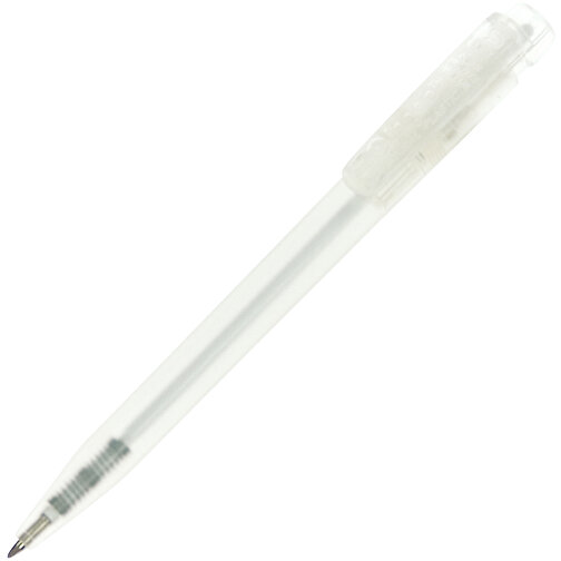 Kugelschreiber Ingeo TM Pen Clear Transparent , gefrostet transparent, PLA, 13,30cm (Länge), Bild 2